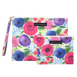 W1900500 Women's Mesh Flat Pouch Set, Petite Fleur, Stylish, Cute