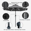 Sunnyglade 9' Solar LED Lighted Umbrella with 8 Ribs Adjustment