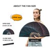 Amajiji Large Folding Hand Rave Fan Popping Fan for Line