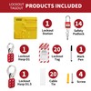 HiLKCO Lockout Tagout Station,Lock Out Tag Out Kits Electrical Industrial