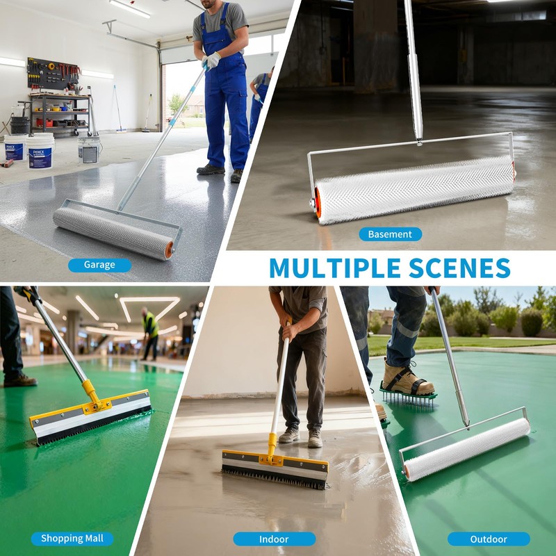 Complete Self Leveling Cement Tool Kit, Professional Epoxy Floor Kit