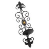Wall Candle Holders Retro Diamond Encrusted Candlestick for Living Room