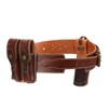 TOURBON Leather Gun Holster Adjustable Belt 1911 Pistol Holder Rig