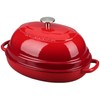 EDGING CASTING Enameled Oval Cast Iron Dutch Oven Pot with