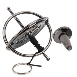 Haofy Compact Zine Alloy Gyroscope Stress Relief Fingertip Anti‑Gravity Decompression Toy, Gyroscope, Metal Top