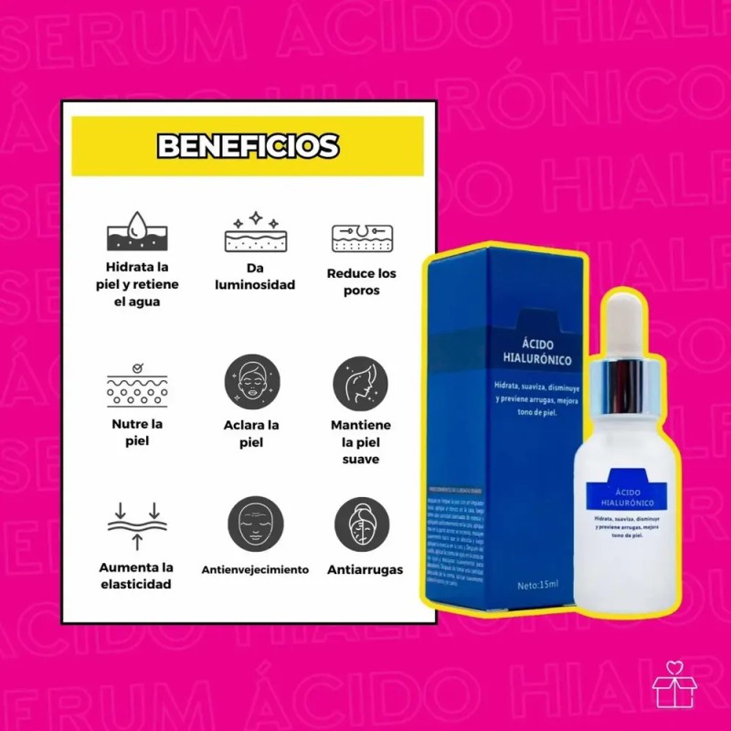 Axiu Sérum Hidratante Antiarrugas con Ácido Hialurónico 15ml Piel Mixta