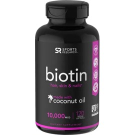 Biotina 10.000mcg X120 Caida Pelo Crecimiento Vitaminas