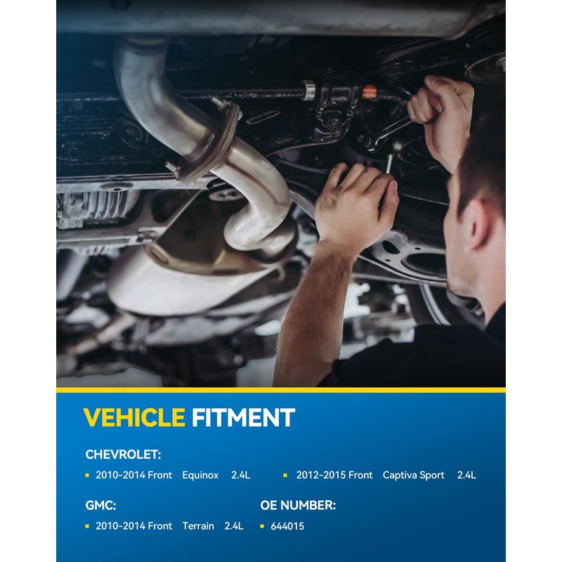 High Flow Catalytic Converter Fit for 2010-2014 Equinox/Terrain 2.4L，2012-2015 Captiva