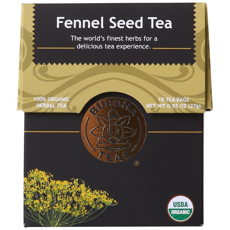 Buddha Teas Fennel Seed Tea, 18 Count (Pack of 6)