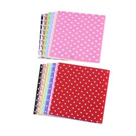 Outanaya 20pcs Flower Dot Printed Nonwoven Squares DIY Craft Material for Sewing Patchwork and Craft Projects Random Styles for Creative Projects