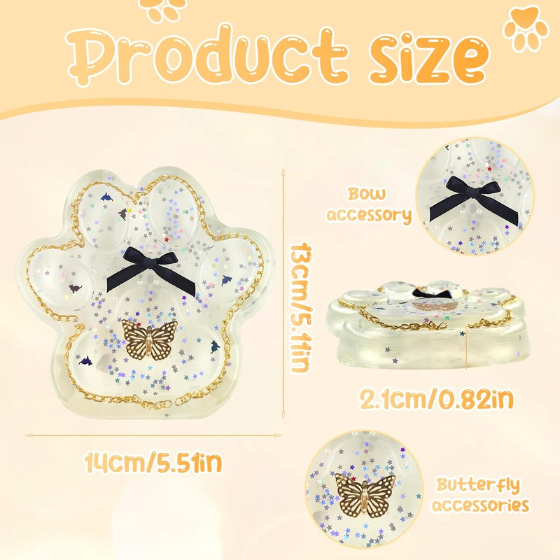 Cat Paw Squishy, Taba Squishy, Stressabbau Fidget Toys für Erwachsene