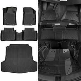 NQOQN All Weather Floor Mats for 2016-2024 Nissan Maxima/ 2014-2015 Altima Floor Mats & Trunk Mat for Nissan Maxima Floor Liner Cargo Mats Odorless Accessories Anti-Slip Floor Liner