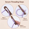 Leewoth 6pcs Nalbinding Needle, Wood Multipurpose Large Two-Eyed Yarn Needles
