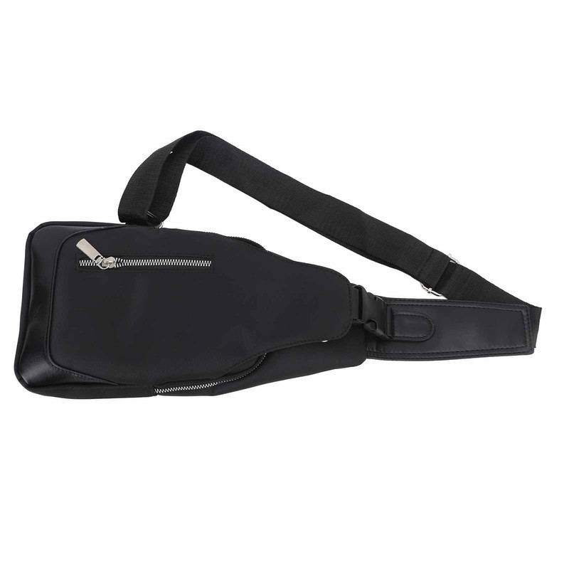 Small Chest Bag Black Color Oxford Fabric Sling Backpack with
