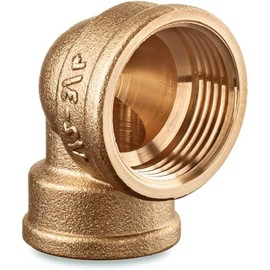 Pipe Fitting Brass Elbow 1/2" Female x 3/4" Female 90 Degree Street Forged Brass