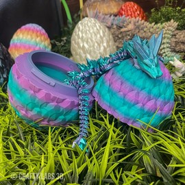 Crystal Dragons with Eggs - Special Edition Colors great gift - Color: Surprise Me!