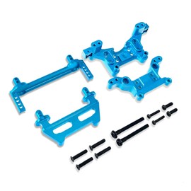 F Fityle RC Shock Mounts Tower & Body Pillars Shock Brackets Sturdy Easy Installation RC Car Upgrade Accessories for 16210 H16 H16BM, Blue