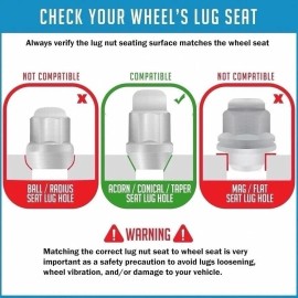 HDD 16 Acorn Bulge Lug Nuts 2000–2006 Yamaha KODIAK YFM400 YFM 400 4x4 Auto Rim Nut
