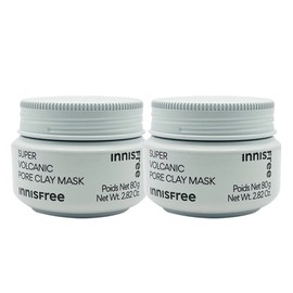 Innisfree Super Volcanic Pore Mask 80g + 80g / 이니스프리 수퍼 화산송이 모공 마스크 80g + 80g
