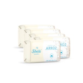 Paqueres de 5 jabones de arroz Sheló NABEL | Limpieza y Nutrición Profunda para una Piel Radiante