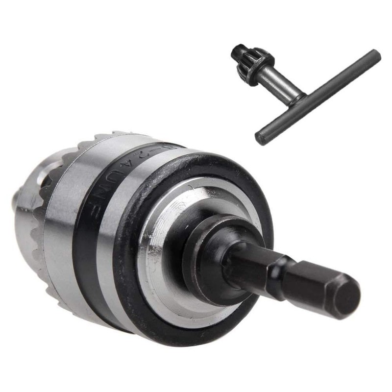Bestgle 0.5-6mm 1/4" Hex Shank Drill Chuck Adapter Mount 3/8-24UNF