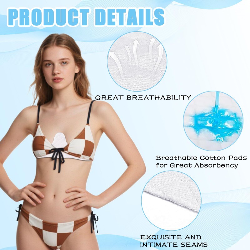 YceLon Pack of 10 Bra Inserts, Sweating, Underbust Sweat Protection,