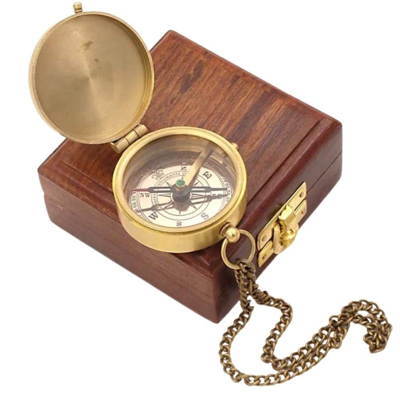 Roorkee Instruments India Compass with Scripture Proverbs 3: 5-6 is