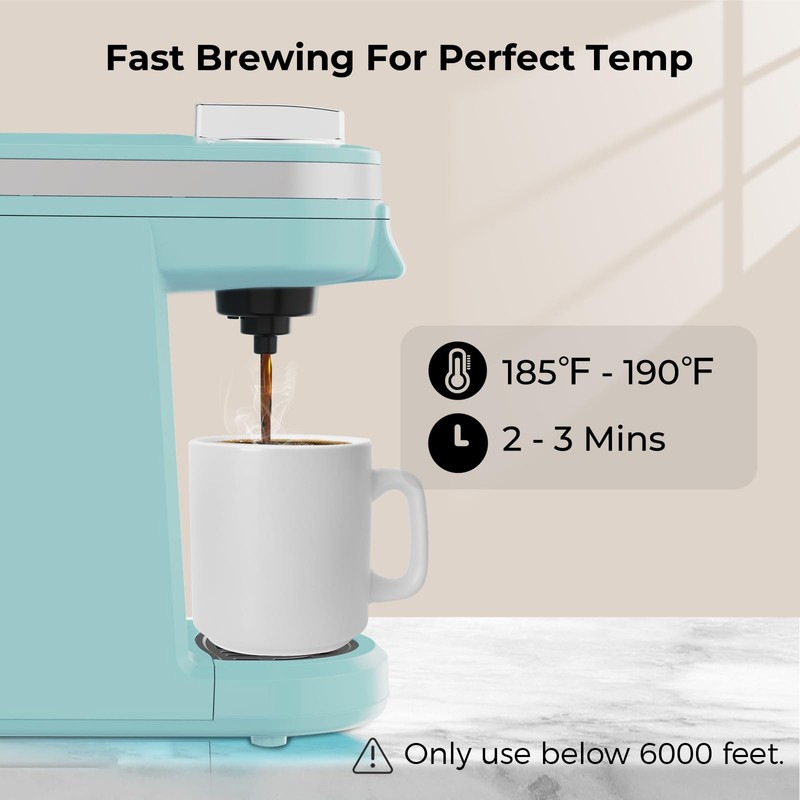 CHULUX Mini Coffee Maker for K Capsule, Single Serve Coffee