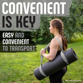 Gradient Fitness Premium Yoga Mat Strap, Yoga Mat Carrier, Yoga Mat Holder, Yoga Mat Straps for Carrying *MAT NOT INCLUDED*