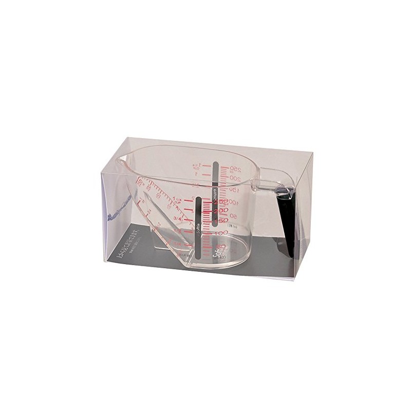 Pearl Metal Softia Over Measuring Cup 250, Black