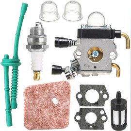 EZONEDEAL Carburetor Kit, Carb Air Fuel Filter Set For STIHL FS38 FS45 FS46 FS55 FS80 FS85 KM55, Air Fuel Filter Carb Gaskets, 4 Wheeler Go Kart Dirt Bike