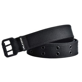 VRLEGEND Men's Canvas Belt, 120-180cm, Jeans Belt, Fabric Belt, Casual Outdoor Belt, Military Canvas Fabric Belt, Jeans Belt - black, size: 110