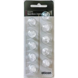 Oticon 1 Pack Oticon miniFit OpenBass 12mm Domes For More Hearing Aids. 10 Domes Total.