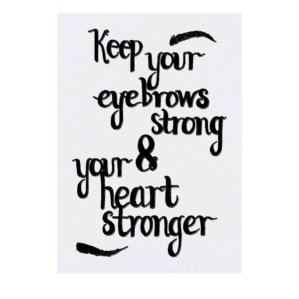 'Strong Eyebrows' Temporary Tattoo - Water Resistant, Skin-Safe, Non-Toxic Transfer