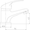 Sanitop-Wingenroth Tiado Single-Handle Mixer Tap for Washbasin Mixer I Chrome