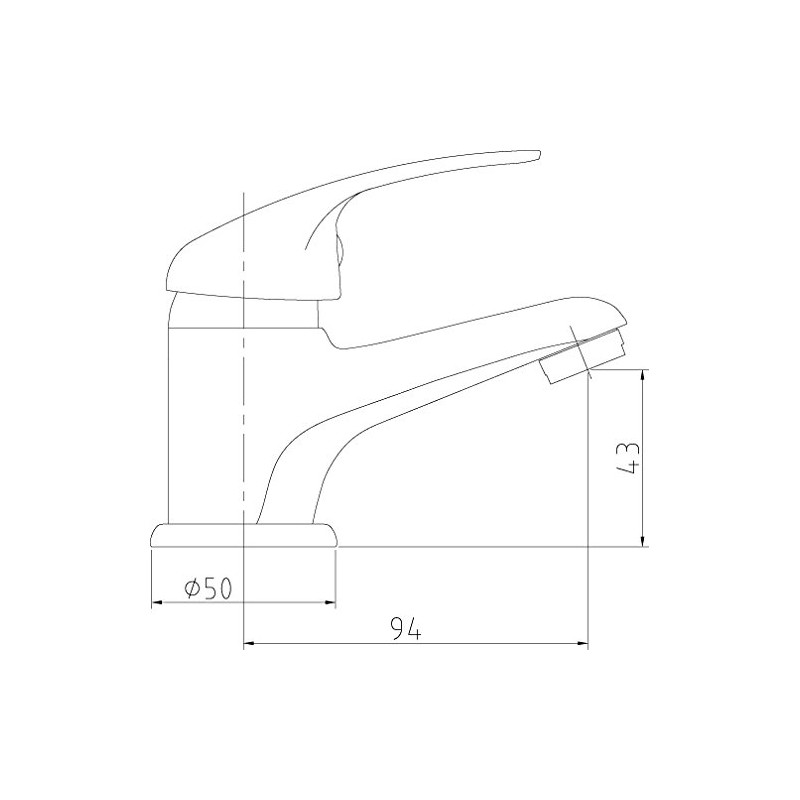 Sanitop-Wingenroth Tiado Single-Handle Mixer Tap for Washbasin Mixer I Chrome