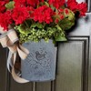 Red Geranium Barrel Wreath Front Door Red Geranium Basket Wreath