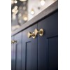 Goo-Ki 6 Pack Cabinet Knobs with Backplate Champagne Bronze Drawer