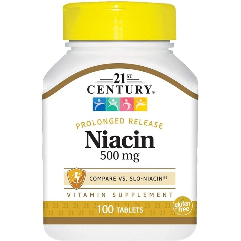 Niacina Vitamina B3 Premium 500 Mg 100 Tabletas
