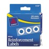 Dispenser Pack Hole Reinforcements, 0.25" Dia, White, 200/Pack, (5729)