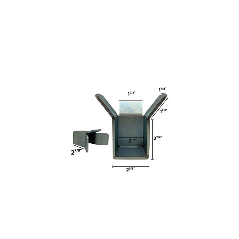 Eagle EG417Slide Gate End Catch Retainer 2" Wide Heavy-Duty Steel