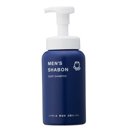 Shabondama Men's Soap Shampoo Bottle, 17.2 fl oz (520 ml)