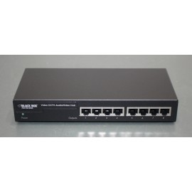 Black Box Video CCTV Audio Video Hub IC445A, A/V Security Camera, RJ45, 9 Port