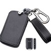 SANRILY 3/4 Button Leather Key Fob Cover for Mazda 3(Hatchback)