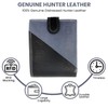 MOIRENTO®, Grey Black Wallet, RFID Blocking, Real Leather Mens, with