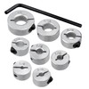 Bestgle 8 Pcs Stop Collar Set Carbon Steel Split Ring