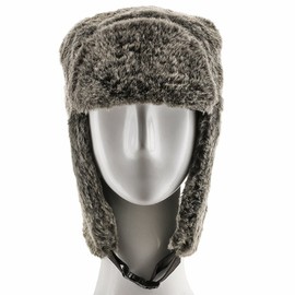 Russian Trooper Black Pilot Aviator Soft Faux Fur Hat Trapper Ushanka 7