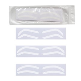 Airbrush Eyebrow Stickers Stencils Shape Tape Disposable Tattoo Auxiliary Stickers Airbrush Brow Border Shaping Mapping Guide Tape Air Brush Templates for Tinting Makeup (2 Bags a Pack, 24 Pairs)
