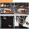 MLGB Rustic Bear Flush Mount Ceiling Light Fixture, Farmhouse Vintage