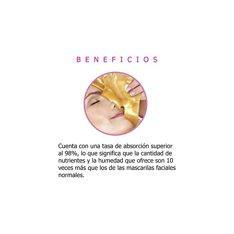 MASCARILLA FACIAL DE COLAGENO CRISTALINO KIT DE 3 PIEZAS